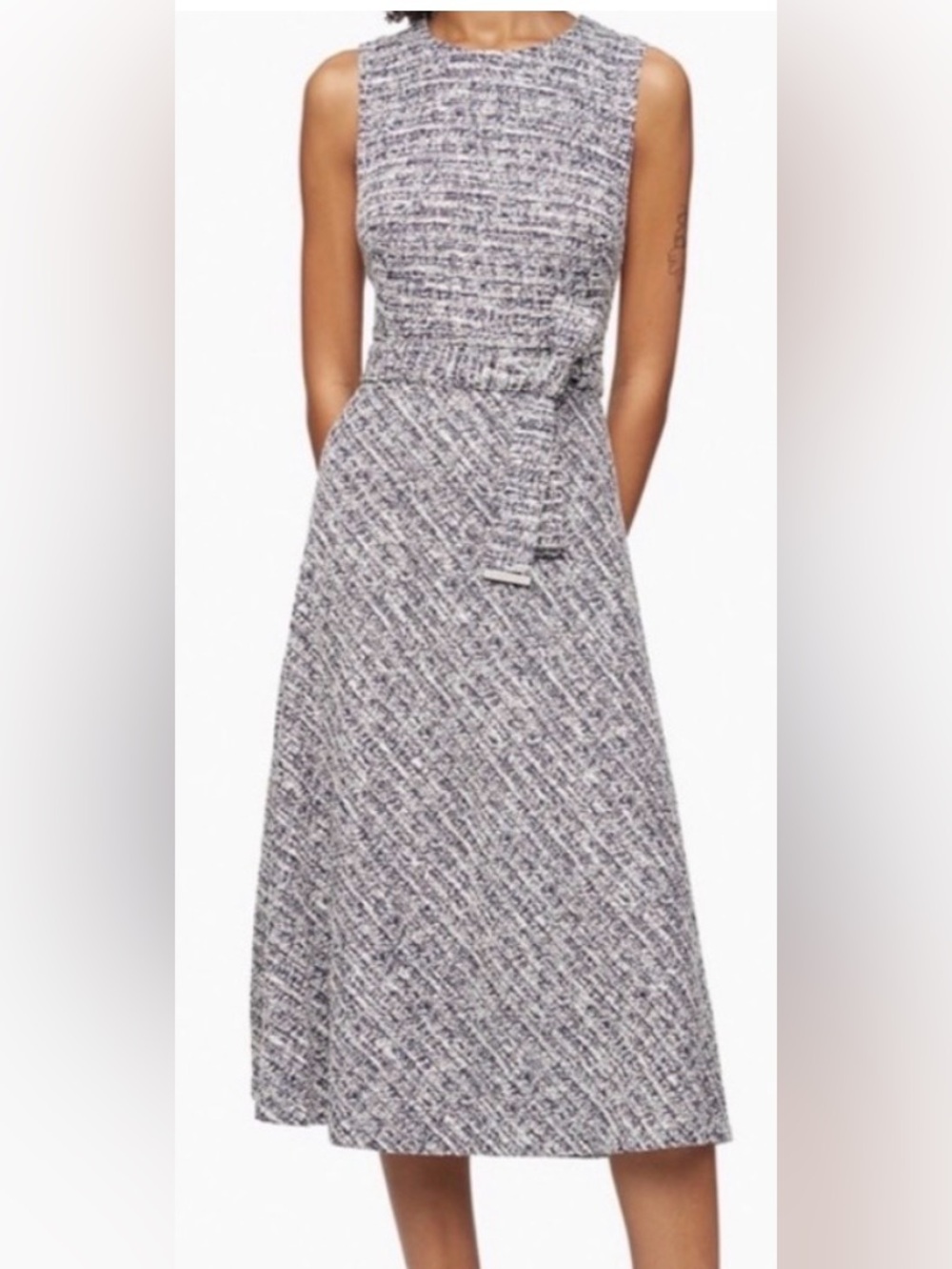 Calvin Klein Tweed A-Line Dress size 6